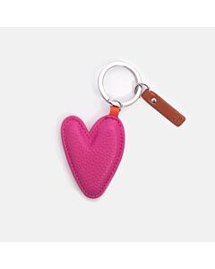 Caroline Gardner Fuchsia Pink Heart Keyring